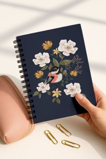 Kuşlu 4'lü Okul Defter Seti resmi