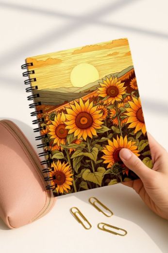 Yapraklı 4'lü Okul Defter Seti resmi