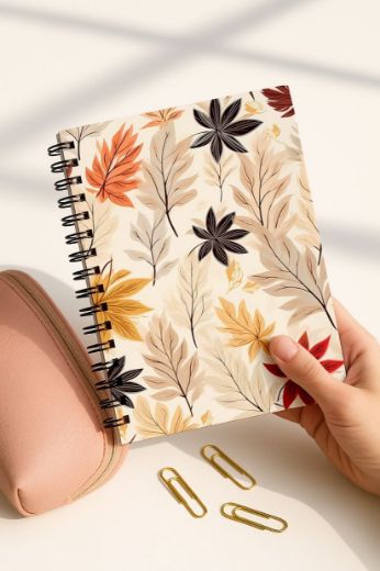 Yapraklı 4'lü Okul Defter Seti resmi