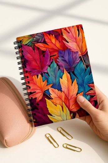 Yapraklı 4'lü Okul Defter Seti resmi