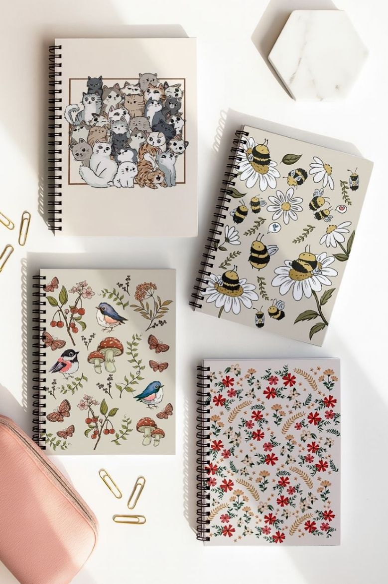 Hayvanlı 4'lü Okul Defter Seti resmi