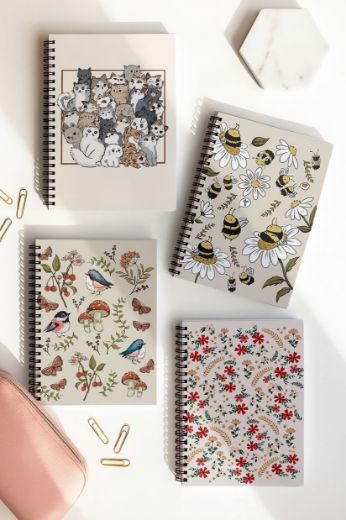 Hayvanlı 4'lü Okul Defter Seti resmi