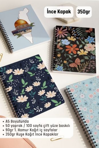 Mavili 4'lü Okul Defter Seti resmi