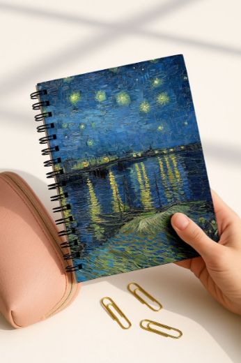 Van Gogh 4'lü Okul Defter Seti resmi