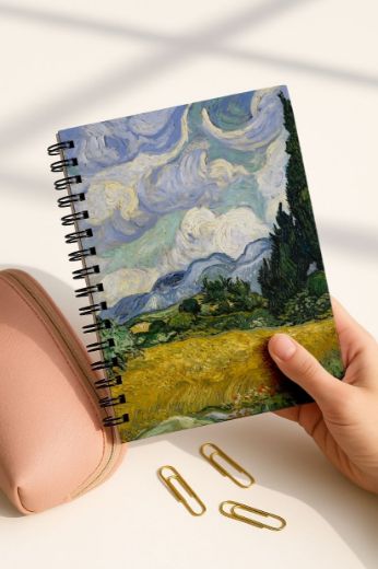 Van Gogh 4'lü Okul Defter Seti resmi