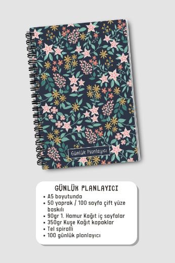 Karışık Çiçekli 3'lü Planlama Seti resmi