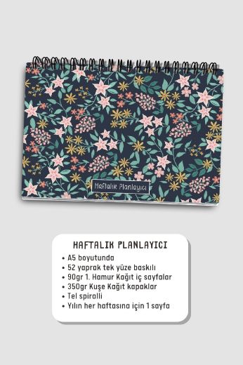 Karışık Çiçekli 3'lü Planlama Seti resmi