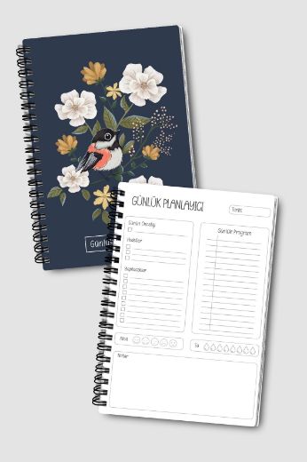 Mavi Kuşlu 3'lü Planlama Seti resmi