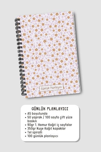 Mini Çiçekli 3'lü Planlama Seti resmi