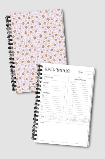 Mini Çiçekli 3'lü Planlama Seti resmi