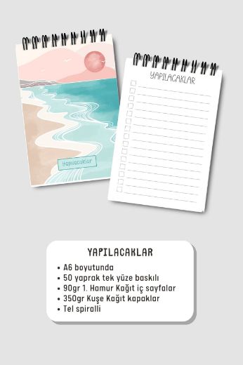 Pembe Boho 3'lü Planlama Seti resmi