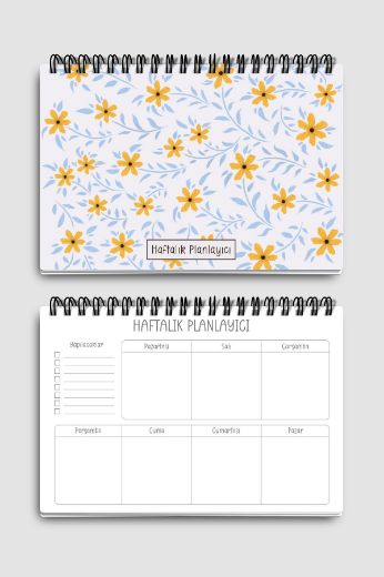 Sarı Papatya 3'lü Planlama Seti resmi