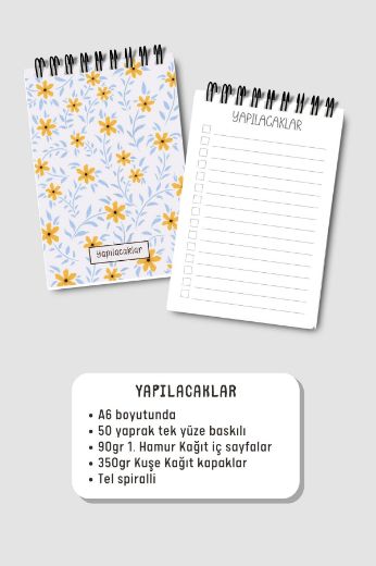 Sarı Papatya 3'lü Planlama Seti resmi