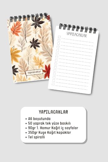 Yapraklı 3'lü Planlama Seti resmi