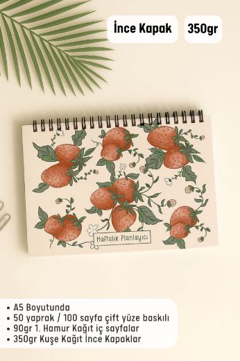 Çilekli Haftalık Planlayıcı resmi