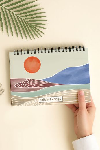 Mavi Boho Haftalık Planlayıcı resmi