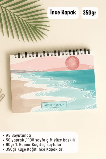 Pembe Boho Haftalık Planlayıcı resmi