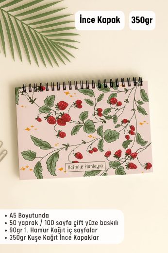 Pembe Çilek Haftalık Planlayıcı resmi