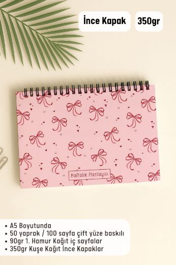 Pembe Fiyonk Haftalık Planlayıcı resmi