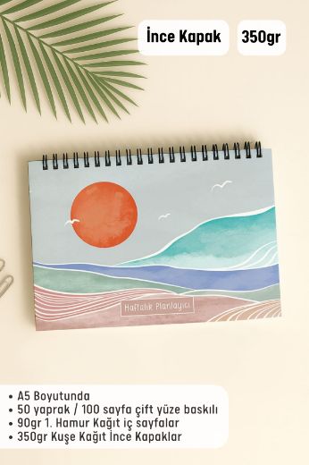 Turuncu Boho Haftalık Planlayıcı resmi