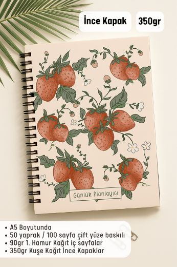 Çilekli Günlük Planlayıcı resmi