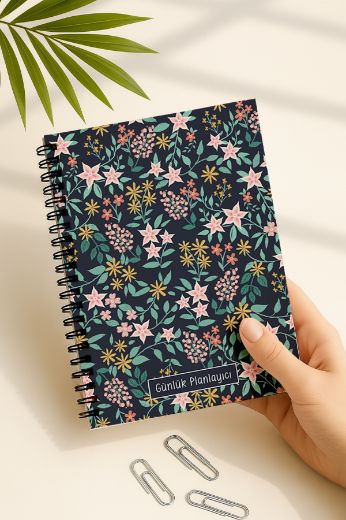 Karışık Çiçekli Günlük Planlayıcı resmi