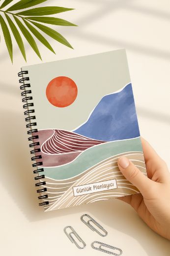 Mavi Boho Günlük Planlayıcı resmi