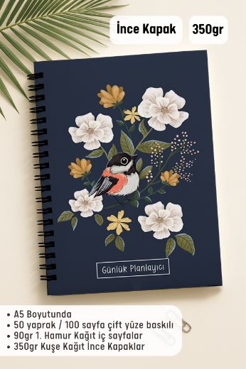 Mavi Kuşlu Günlük Planlayıcı resmi
