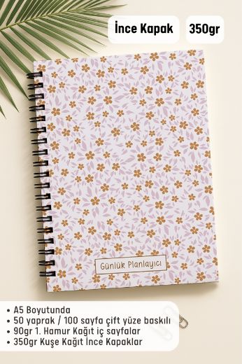 Mini Çiçekli Günlük Planlayıcı resmi