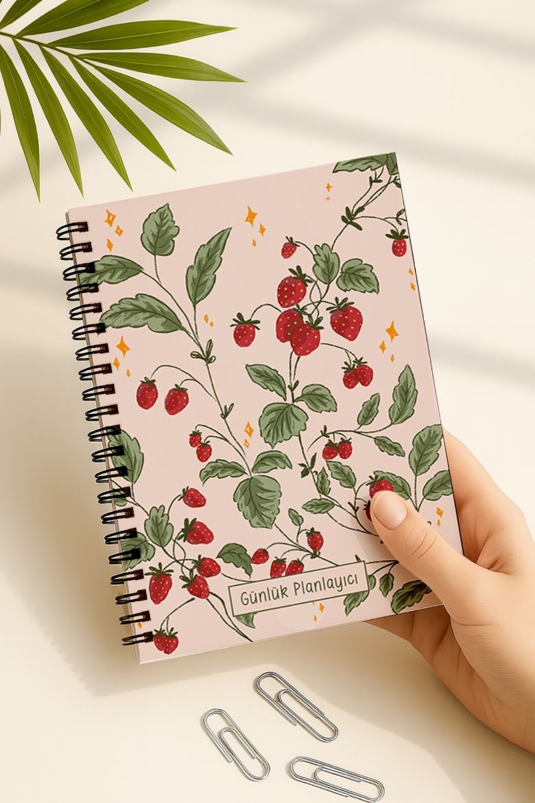 Pembe Çilek Günlük Planlayıcı resmi