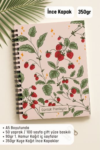 Pembe Çilek Günlük Planlayıcı resmi