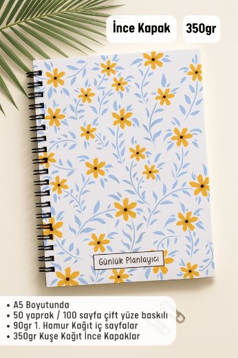 Sarı Papatya Günlük Planlayıcı resmi