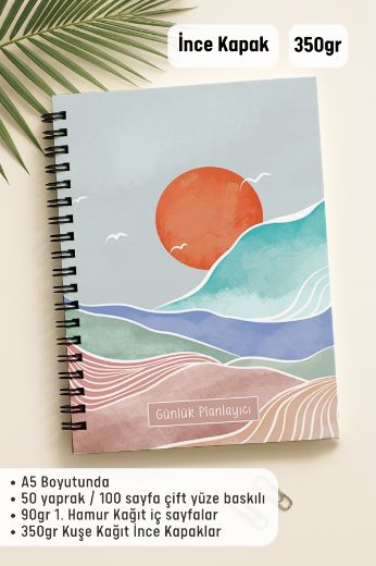 Turuncu Boho Günlük Planlayıcı resmi