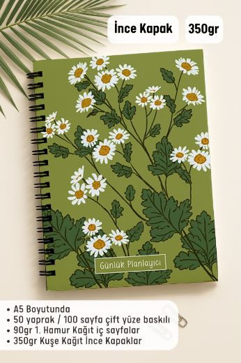 Yeşil Papatya Günlük Planlayıcı resmi