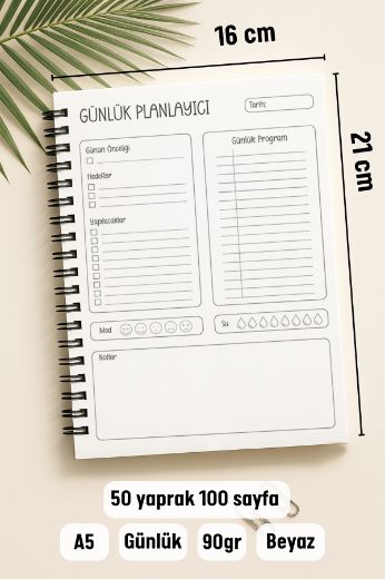 Yeşil Papatya Günlük Planlayıcı resmi