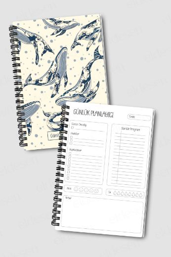 Balinalar 3'lü Planlama Seti resmi