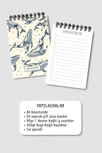 Balinalar 3'lü Planlama Seti resmi