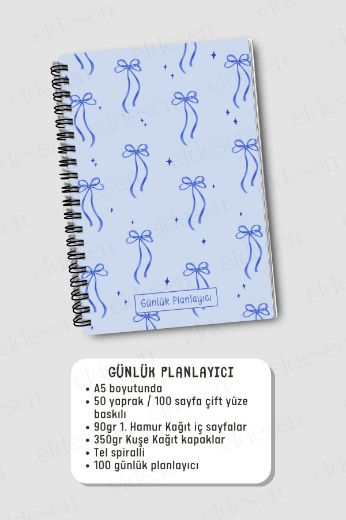 Mavi Fiyonk 3'lü Planlama Seti resmi