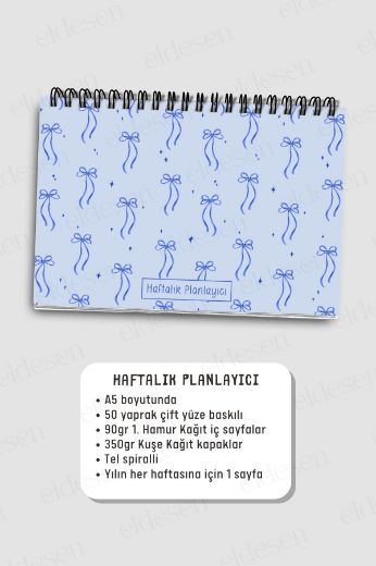 Mavi Fiyonk 3'lü Planlama Seti resmi