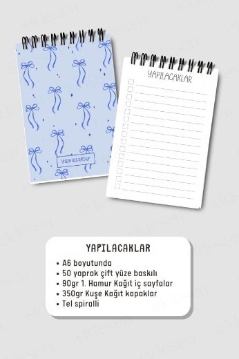 Mavi Fiyonk 3'lü Planlama Seti resmi