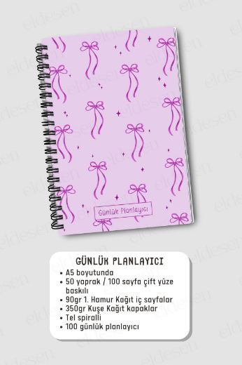 Mor Fiyonk 3'lü Planlama Seti resmi