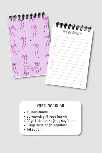 Mor Fiyonk 3'lü Planlama Seti resmi