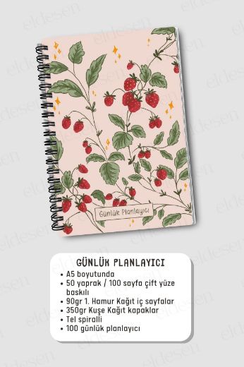 Pembe Çilek 3'lü Planlama Seti resmi