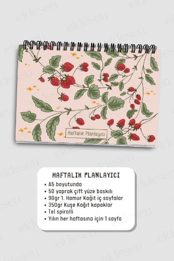 Pembe Çilek 3'lü Planlama Seti resmi