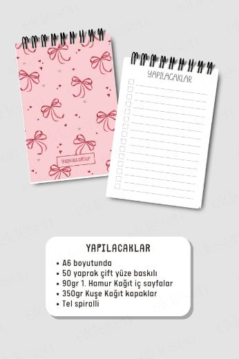 Pembe Fiyonk 3'lü Planlama Seti resmi