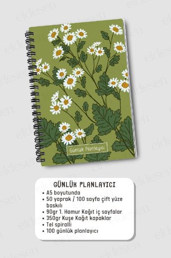 Yeşil Papatya 3'lü Planlama Seti resmi