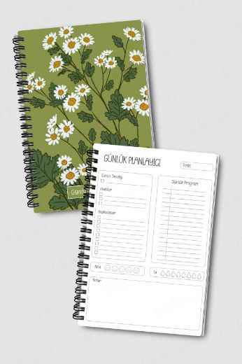 Yeşil Papatya 3'lü Planlama Seti resmi