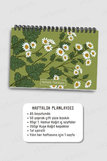 Yeşil Papatya 3'lü Planlama Seti resmi