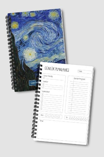 Yıldızlı Gece 3'lü Planlama Seti resmi