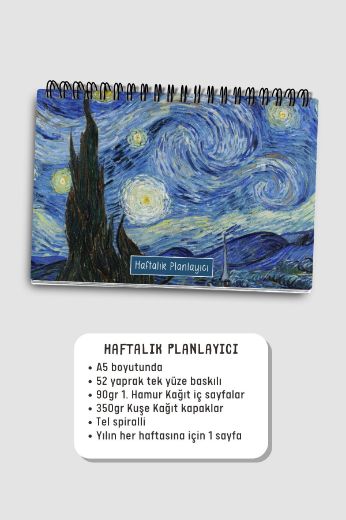 Yıldızlı Gece 3'lü Planlama Seti resmi